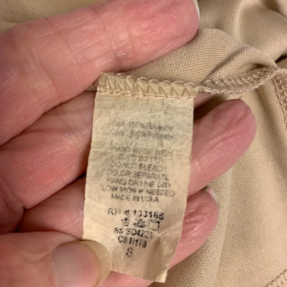 Mallory dress SZ S vintage crochet lace tan cottagecore mini whimsical fairy - Picture 8 of 11